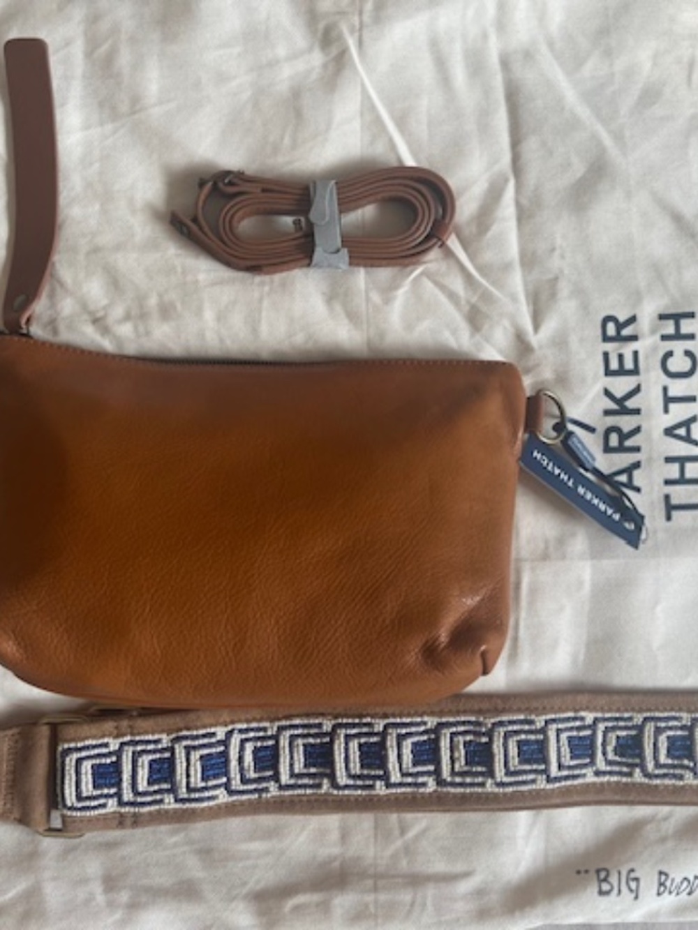 Parker Thatch Beaded Crossbody Bag Strap New - Picture 3 of 3